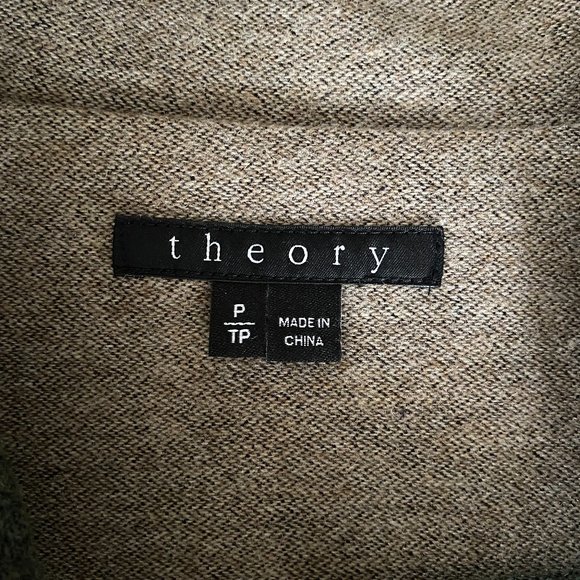 Theory Olive Green Duffle Camine Toggle Coat sz P - Picture 7 of 9